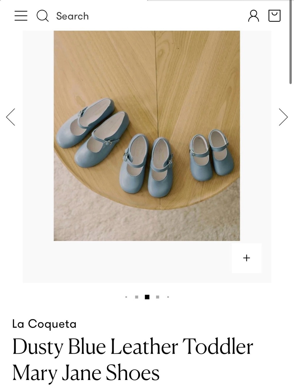 La Coqueta Dusty Blue Mary Jane Shoes size 8 or EU 24 - Picture 2 of 11